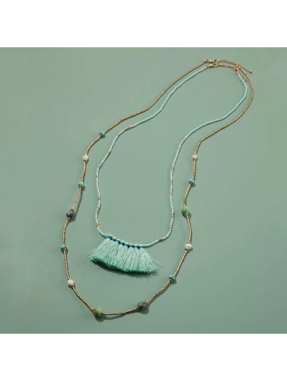 J.Jill Seaside Oasis Tassel Necklace